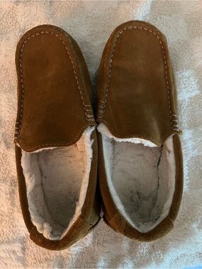 UGG Men's Chestnut Suede Fleece-Lined Slip-On Loafers